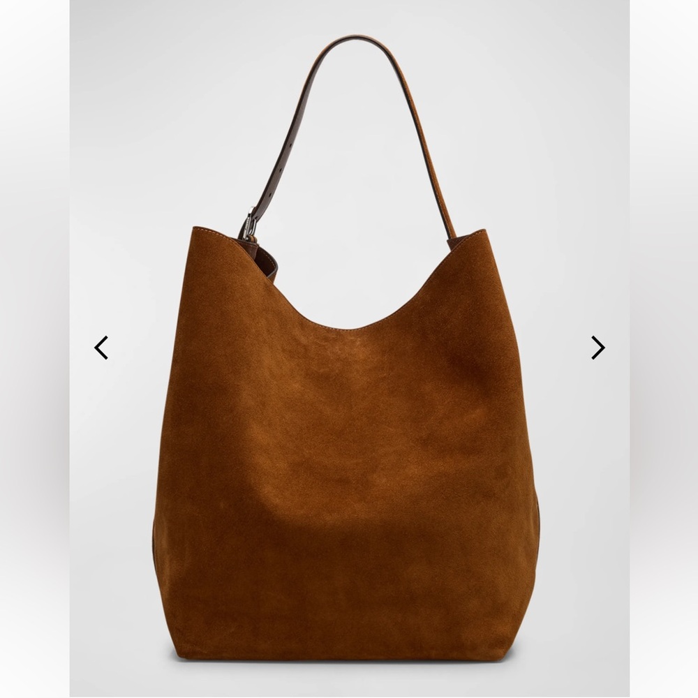 Toteme Belted suede tote bag